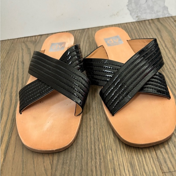 DV Dolce Vita Black Patent Leather Lyra Sandals women’s size 8 - Picture 9 of 9